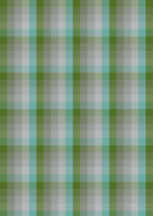 A seamless green and pink checkered plaid pattern fabric for a textile design