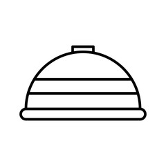 kindergarten hat line icon with editable stroke