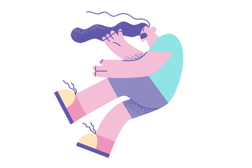 Shock panic and surprise concept