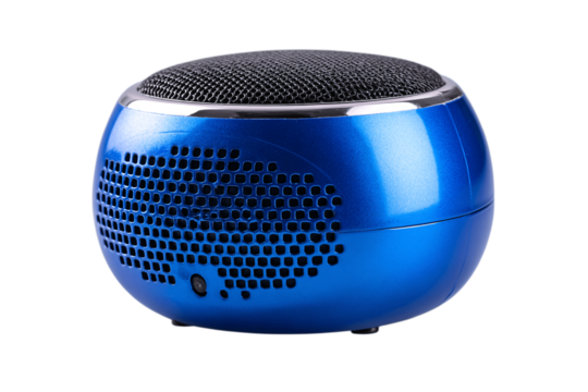 Bluetooth speaker isolated on white background --ar 3:2