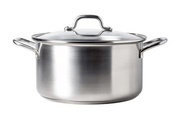 Cooking pot isolated on white background --ar 3:2
