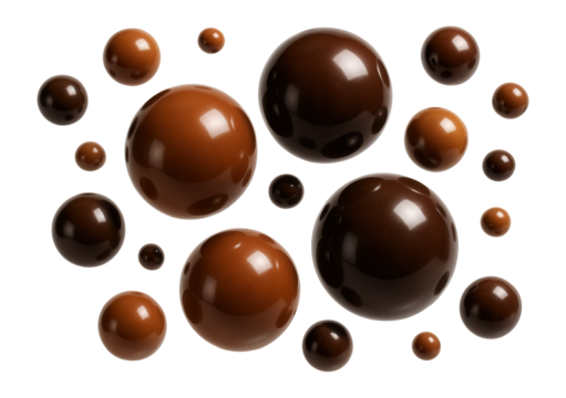 Chocolate spheres for elegant cakes