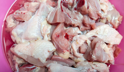 raw chicken meat