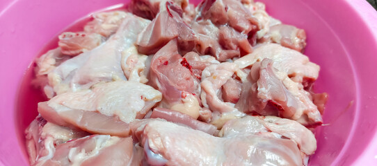 raw chicken meat