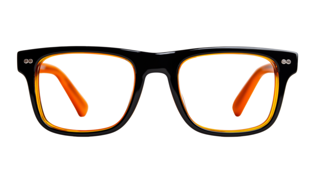 Photograph of sunglasses with a hexagonal frame in,high resolution, white background, product photography.