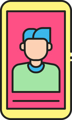 Friendship Day Icons &ndash; Flat Line Color Vector Set