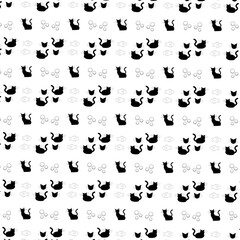 black silhouettes of animals