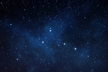 Beautiful blue night sky filled with stars, perfect for stargazing and inspiration, creating a serene and tranquil atmosphere for midnight reflections