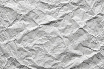 Crumpled White Paper Texture