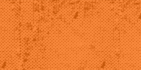 Obraz premium Dots halftone orange color pattern gradient texture with technology digital background. Dots pop art comics with summer background simple art