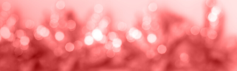 Festive background. Abstract red bokeh background features soft blurred lights, creating warm and inviting atmosphere perfect for design projects, presentations or artistic expressions