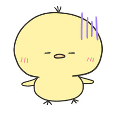 落ち込むヒヨコ © Ruika