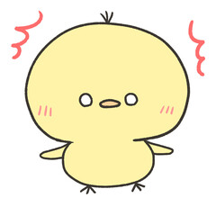 驚いてるヒヨコ © Ruika
