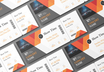 Event Ticket Layout