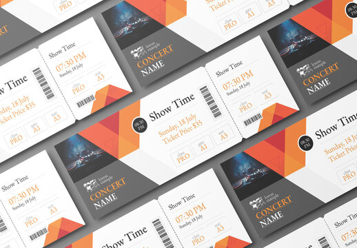 Event Ticket Layout