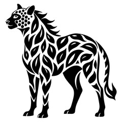 Animal prints vector clean black silhouette design white background