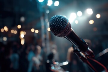 Microphone on Stage