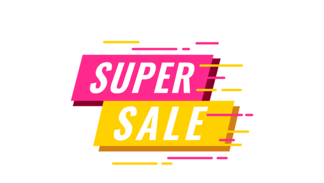 Vibrant graphic design showcasing a prominent promotional offer, ideal for announcing major discounts, clearance events, and special shopping opportunities