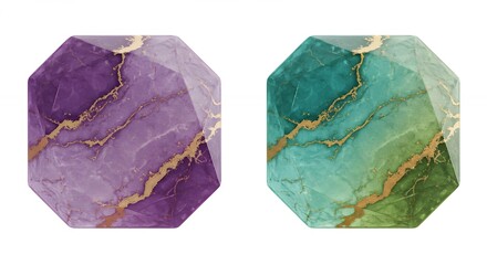 Fototapeta premium Colorful abstract gemstone backgrounds