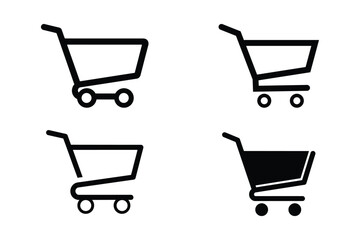 Shopping Cart Icons Vector Set