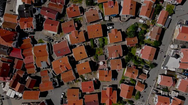 Aerial views of Smogen in Western Sweden
