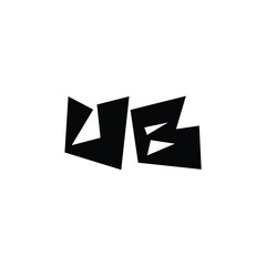 UB monogram logo design letter text name symbol monochrome logotype alphabet character simple logo
