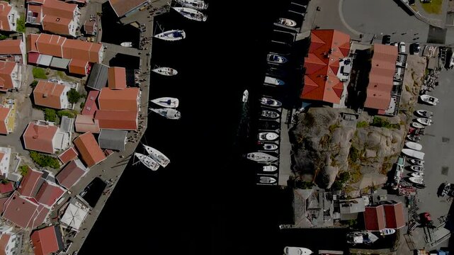 Aerial views of Smogen in Western Sweden