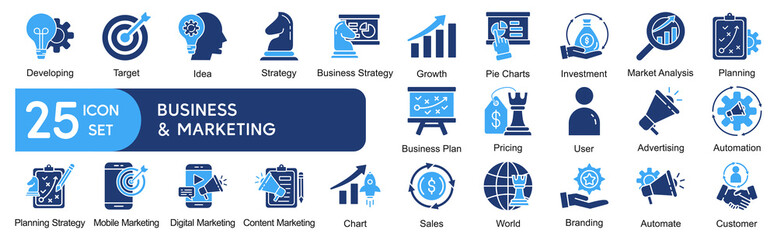 Business and Marketing Icons Set