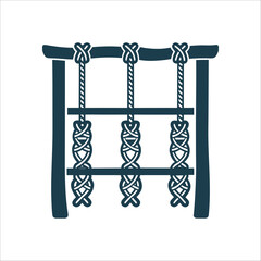 Witch's Ladder: Knotted Cord Magic Symbol Cunning Folk British Origin Medieval folk magic A witchs ladder three knotted cords