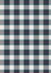 Seamless plaid fabric pattern, a classic red and blue checkered textile design perfect for a tablecloth or picnic blanket
