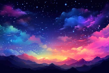 Naklejka premium Aurora light sky backgrounds outdoors.