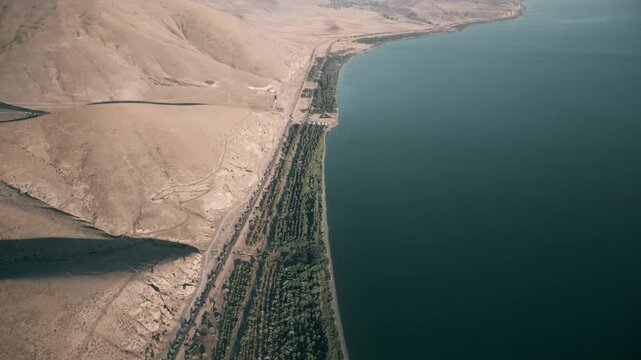 Aerial view of the big lake