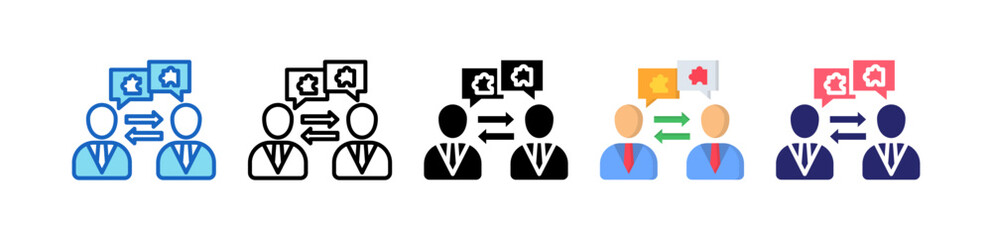 Compromising Multiple Style Icon Set Collection. 