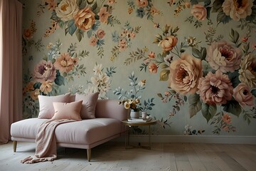 interior design scene with a sofa
