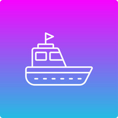 Fototapeta premium Boat Icon
