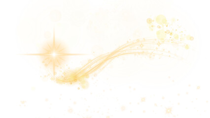 Abstract shiny color gold wave design element. Merry Christmas and Happy New Year Background. BG for invitation and greeting card. Curved golden light trail with sparks PNG. Magic swoosh effect. © dieno production