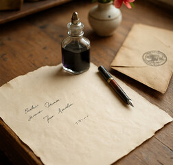 Vintage Letter Writing Desk – Handwritten Tradition