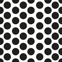 Black and white polka dots pattern
