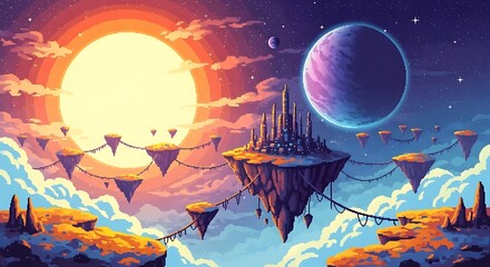 Floating City in the Clouds.