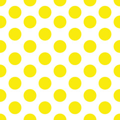 Sunny Yellow Polka Dot Pattern