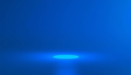 Blue abstract background with light circle