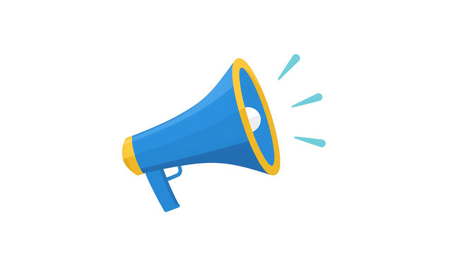 megaphone isolated on white