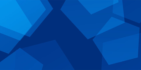 Modern abstract blue background with glowing geometric lines. Blue gradient hexagon shapes. Modern artistic