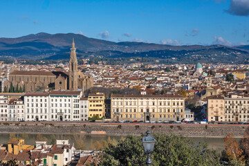 Fototapeta premium The Old Town of city of Florence, Italy