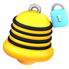 Smart Doorbell 3D Illustration