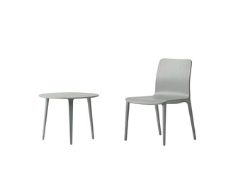 Modern Chair and Side Table Set on transparent background