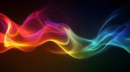 Dynamic waves of vibrant color create a captivating abstract design.