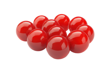 Blood cell isolated on transparent background. Red blood cells isolated on white background, 3d rendering.