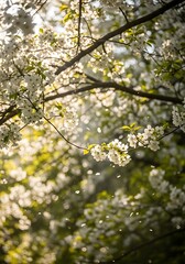 Blossoming spring flowers