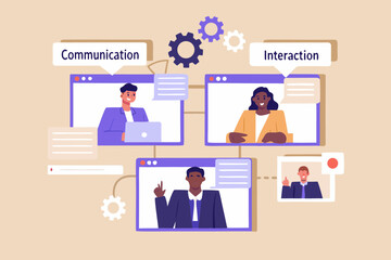 Virtual Team Meeting Collaboration Communication Interaction